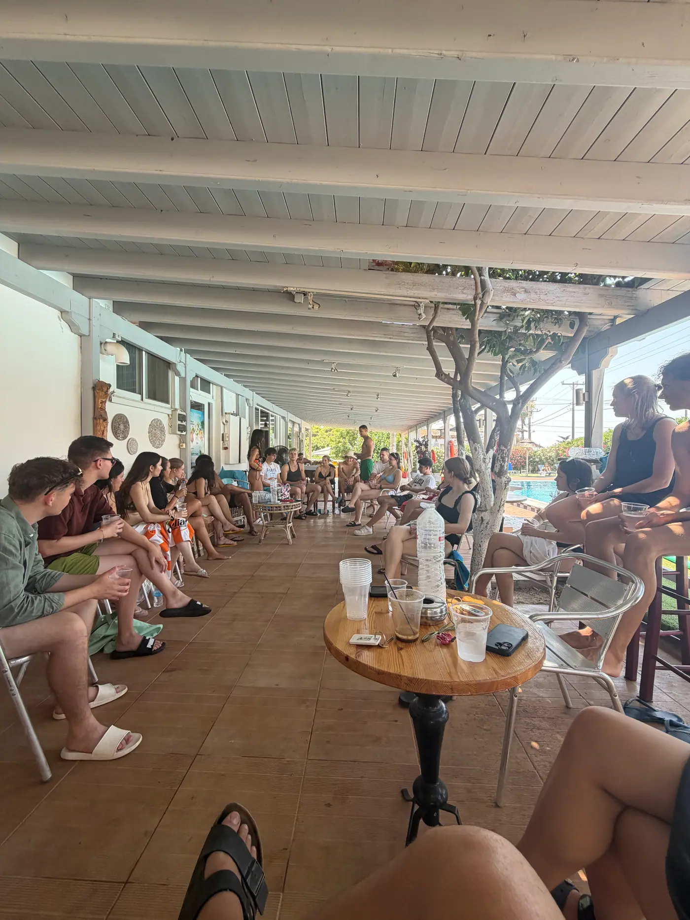 Day 1 in Sounio, during the introduction to the project and to Youthpass. Photo 8 of 12.