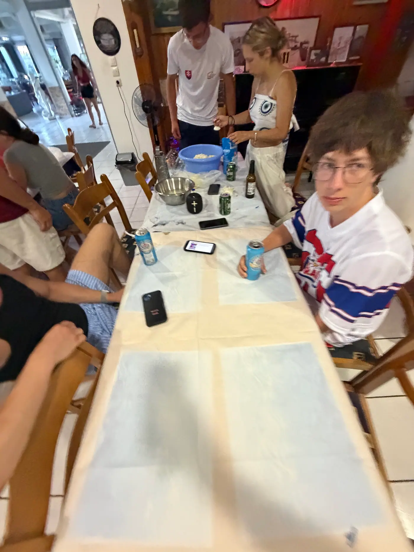 Day 5 in Sounio, during the intercultural cooking session. Photo 3 of 22.