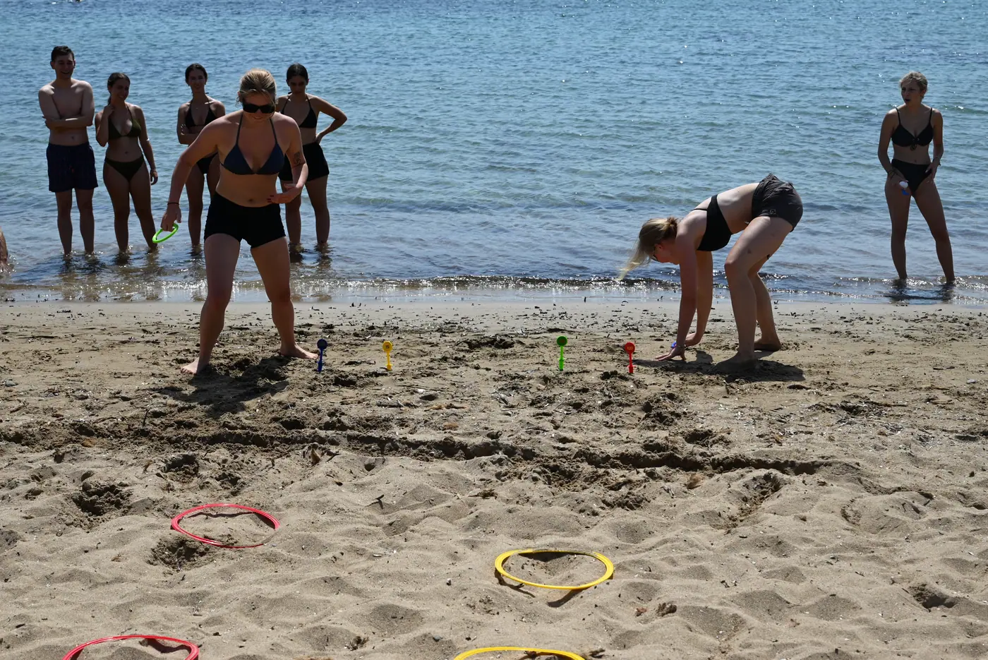 Day 7 on Sounio beach, during the survivor-style beach triathlon. Photo 25 of 52.