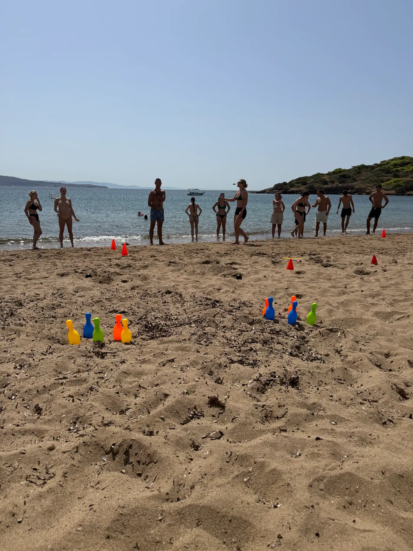Day 7 in Sounio, where participants painted personal interpretations of the Temple of Poseidon on individual canvases. Photo 32 of 52.