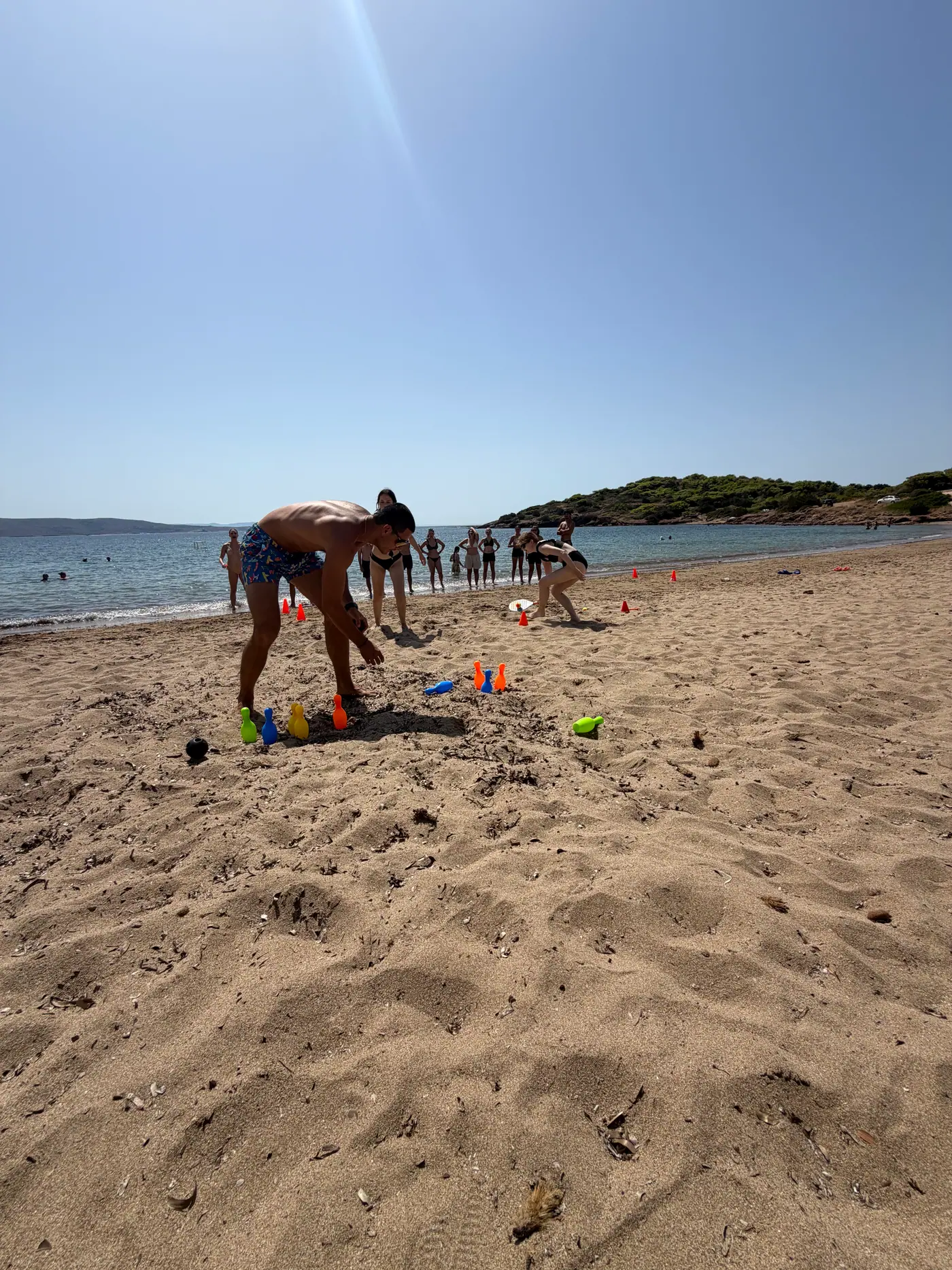 Day 7 on Sounio beach, during the survivor-style beach triathlon. Photo 33 of 52.