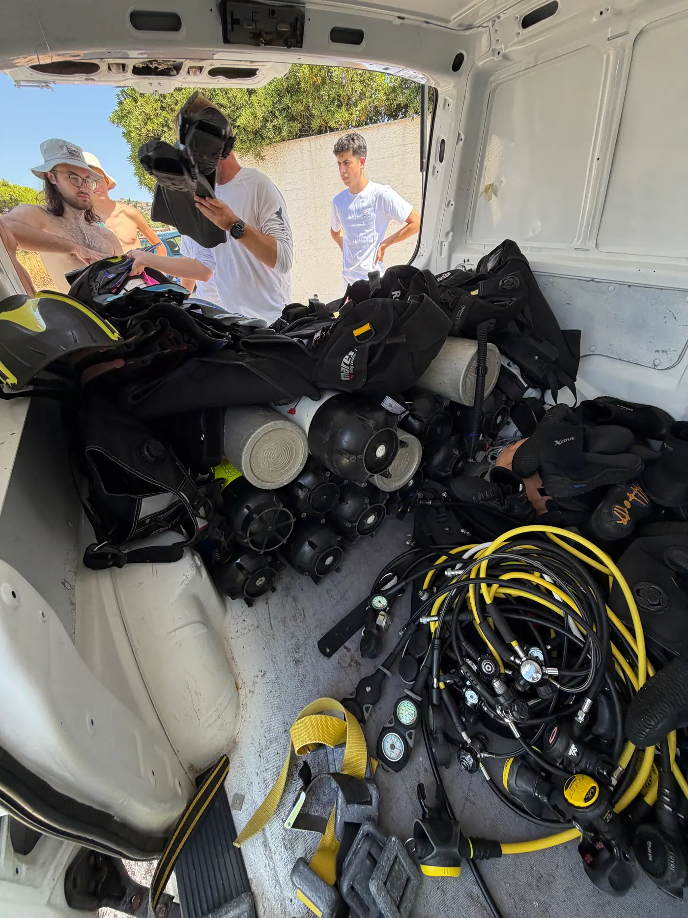 Day 8 on the coast near Sounio and Lavrio, during the introductory scuba-diving lesson. Photo 1 of 41.