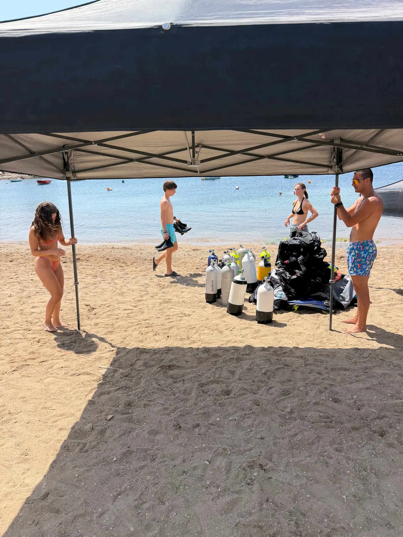 Day 8 on shore, during the first-aid training delivered by certified lifeguards. Photo 3 of 41.