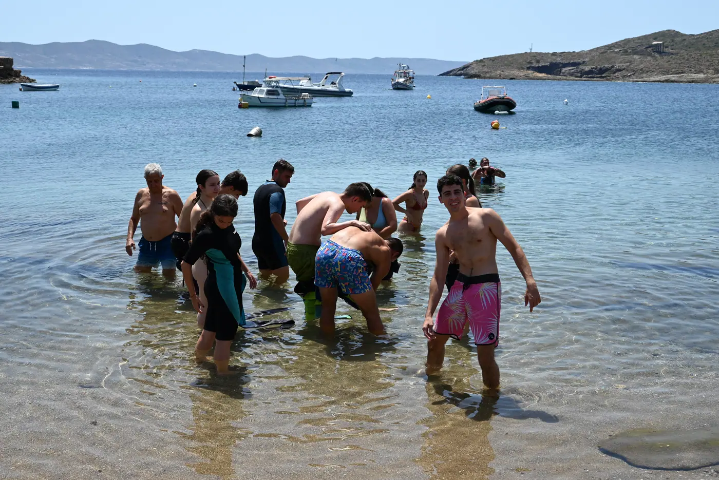 Day 8 on the coast near Sounio and Lavrio, during the introductory scuba-diving lesson. Photo 9 of 41.