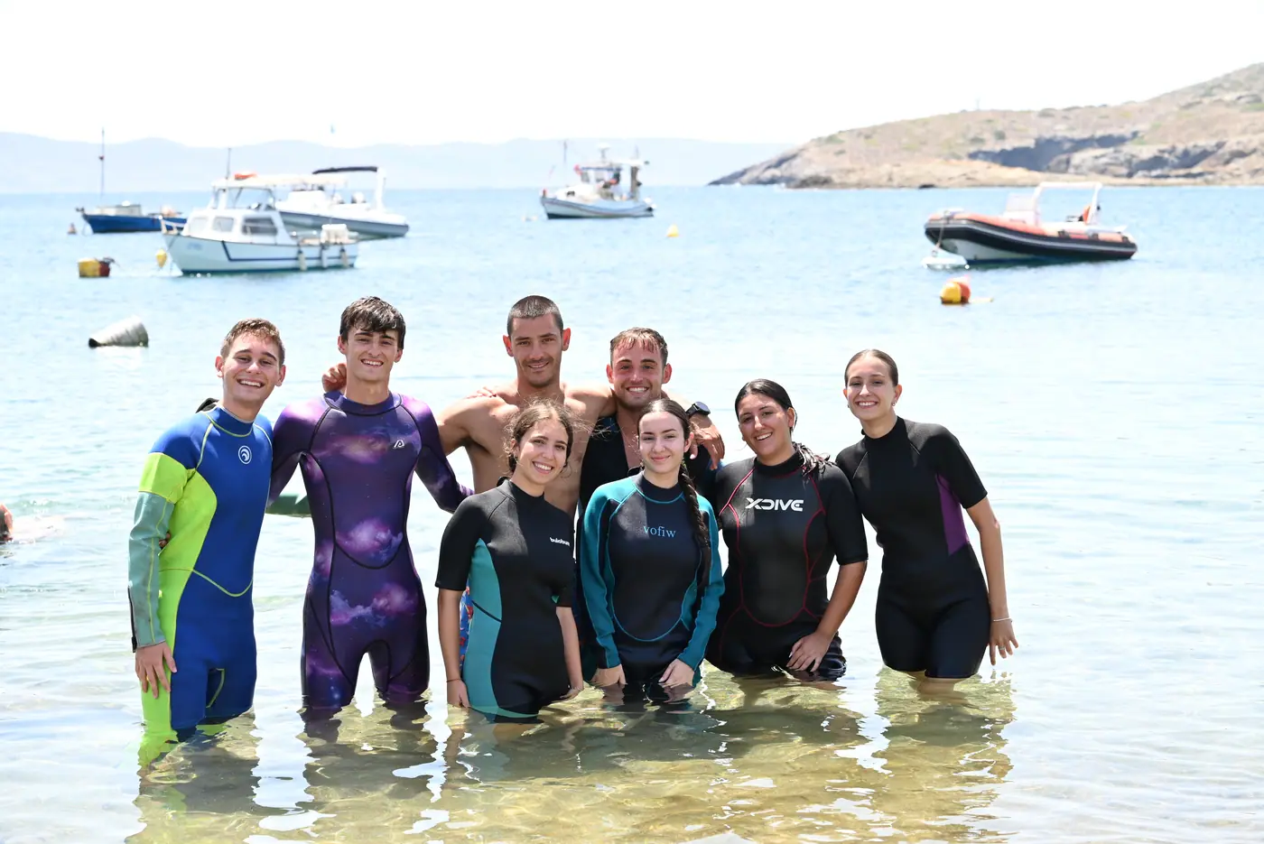 Day 8 on the coast near Sounio and Lavrio, during the introductory scuba-diving lesson. Photo 13 of 41.