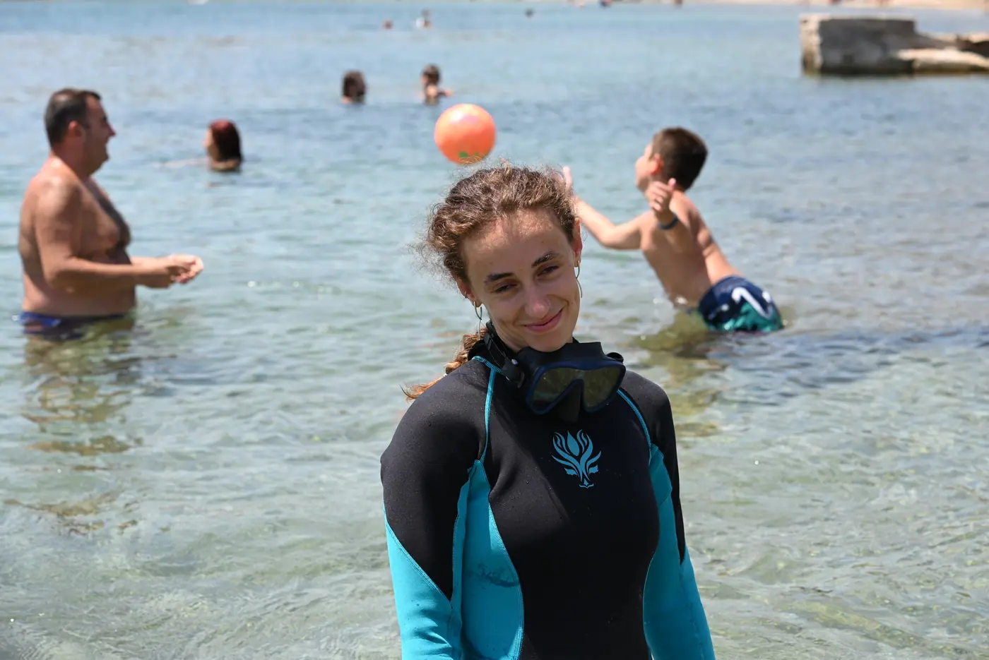 Day 8 on shore, during the first-aid training delivered by certified lifeguards. Photo 23 of 41.
