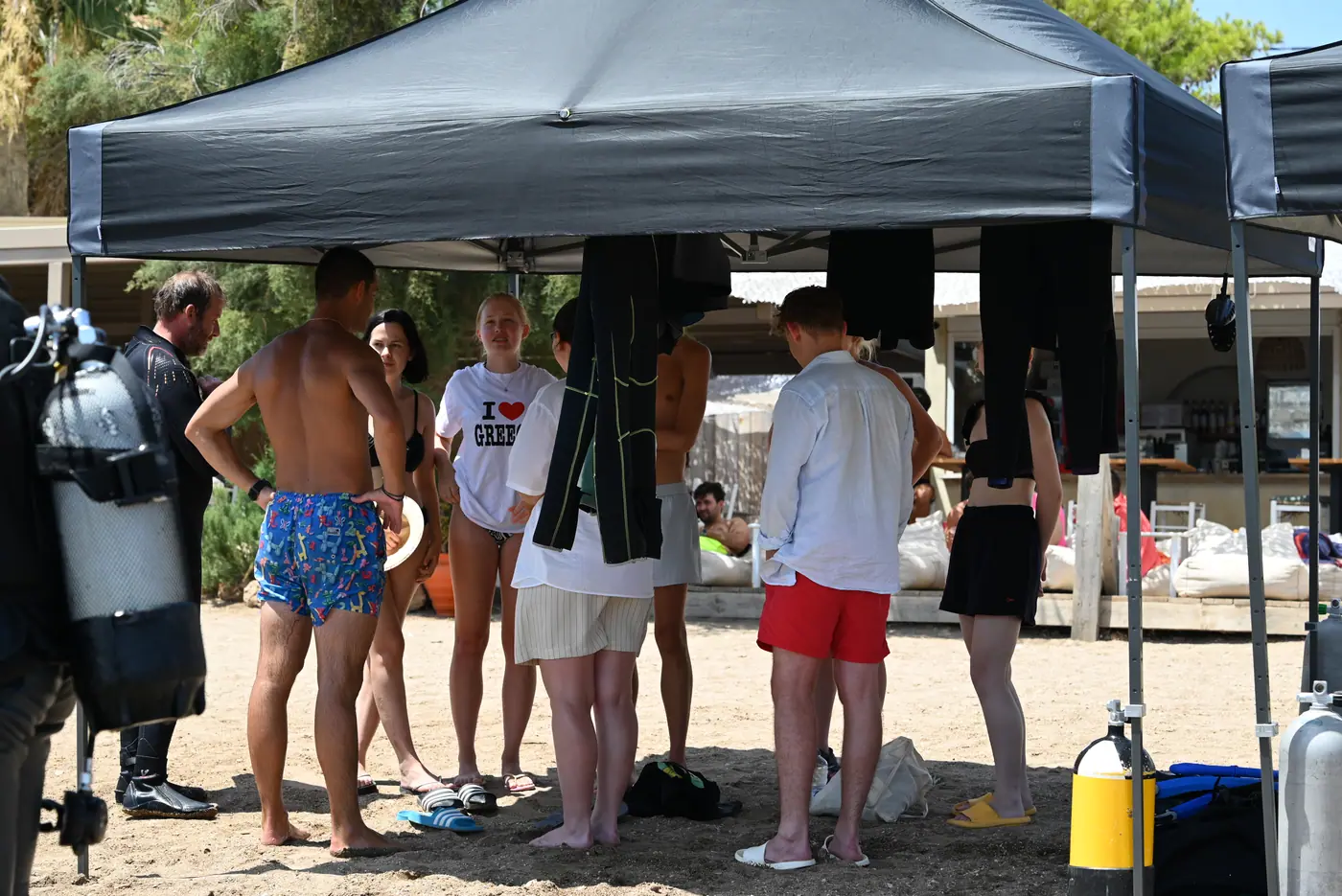 Day 8 on shore, during the first-aid training delivered by certified lifeguards. Photo 31 of 41.