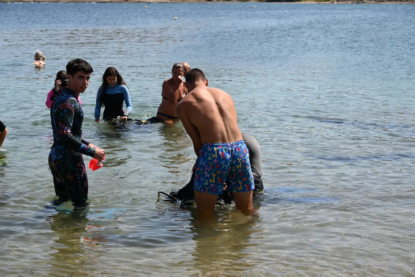 Day 8 on shore, during the first-aid training delivered by certified lifeguards. Photo 39 of 41.