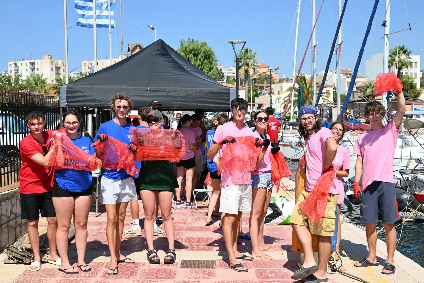 Day 9 at the Port of Lavrio, where waste raised from the seabed was received and separated on shore. Photo 7 of 43.