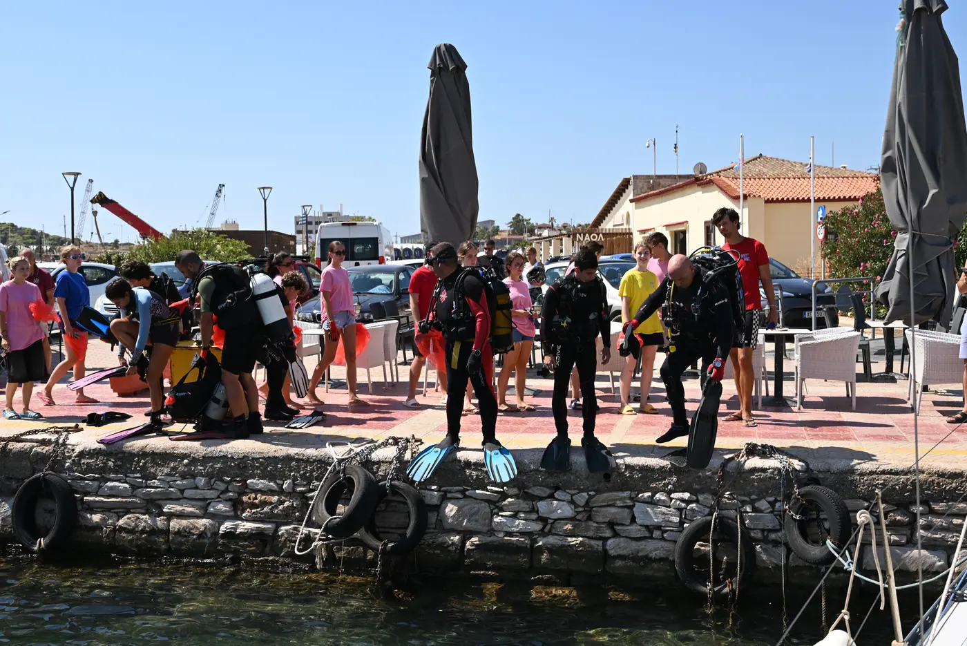 Day 9 at the Port of Lavrio, where waste raised from the seabed was received and separated on shore. Photo 11 of 43.