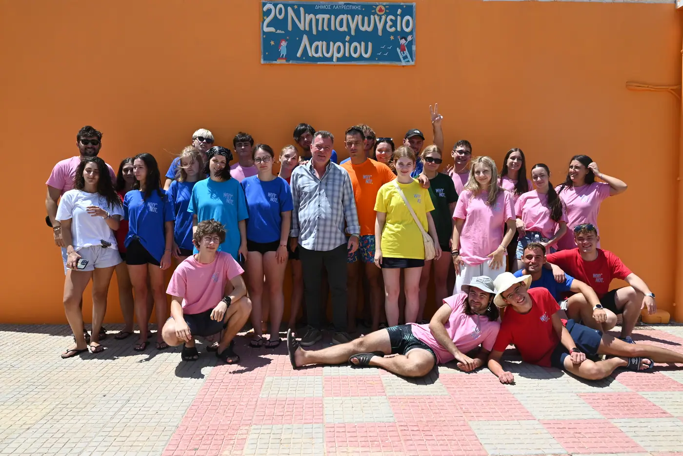 Lead photograph from the Positive Activism youth exchange in Sounio and Lavrio.